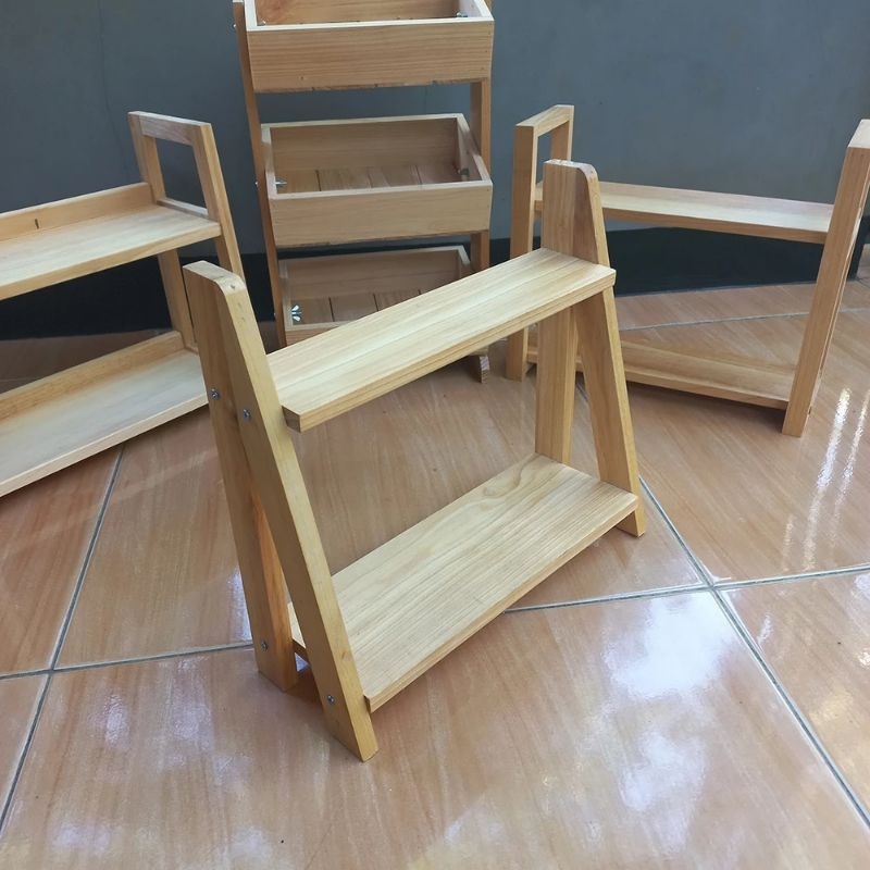 Rak kayu serbaguna / Rak bumbu / rak kayu gantung / rak dapur