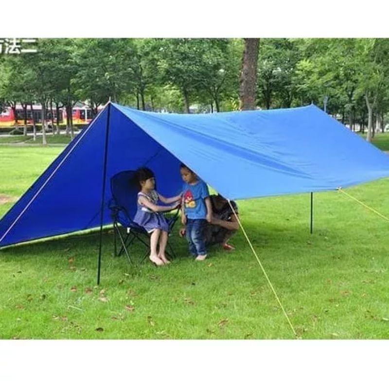 Flysheet tenda 2x3 - flaysheet tenda camping - atap tenda camping - bivak tenda - plesit 2x3