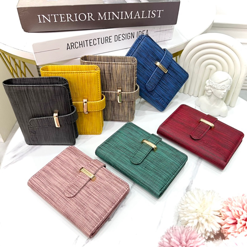 HANAKO - dompet croco lipat mini dompet kartu card holder wanita - DOMPET ALZIO APRIL