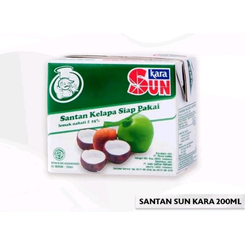 

Sun Kara Santan Kelapa 200ML EXP 04/2025