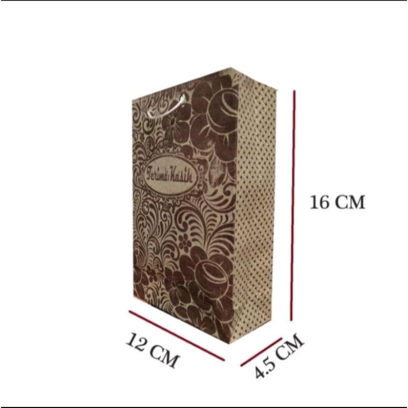 

Promoo 100 pcs paper bag batik kecil mini termurah ukuran 16x12x5 cm