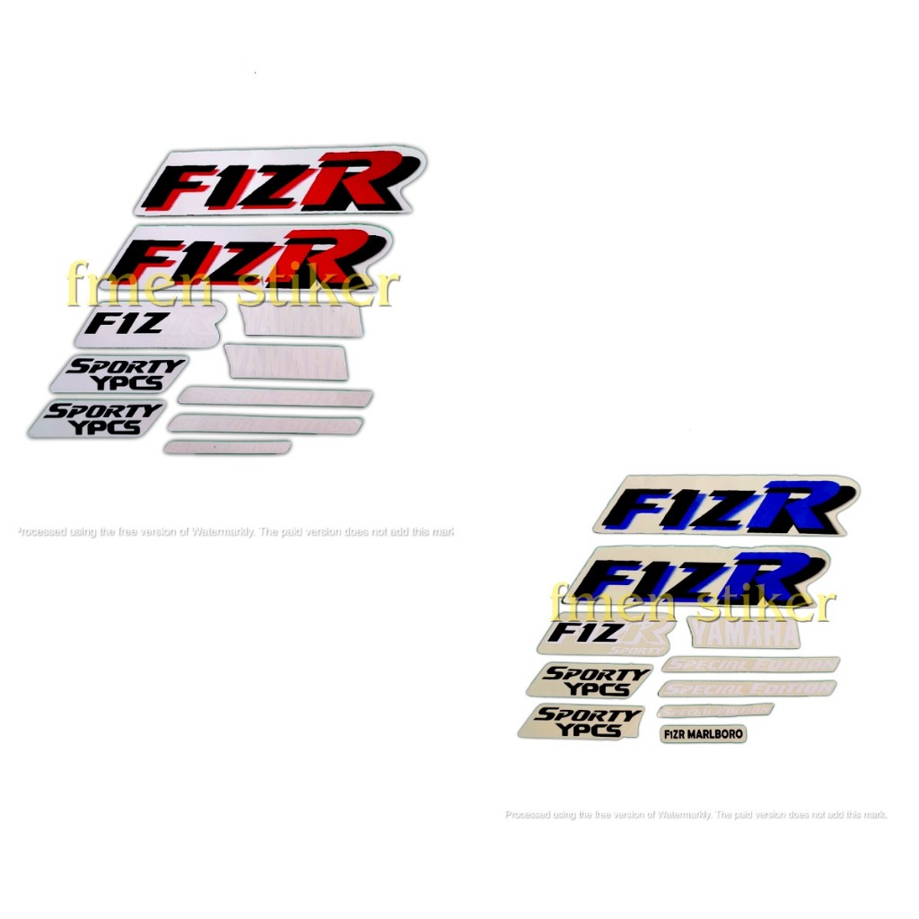 STIKER STRIPING MOTOR YAMAHA F1ZR MARLBORO  SEPASANG STANDAR FULL SET