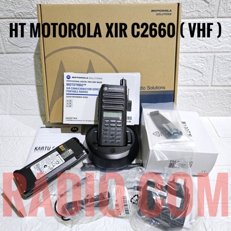 HT MOTOROLA XIR C2660 VHF ORIGINAL GARANSI RESMI HT MOTOROLA XIR C2660 MOTOROLA C2660 VHF 136-174MHz
