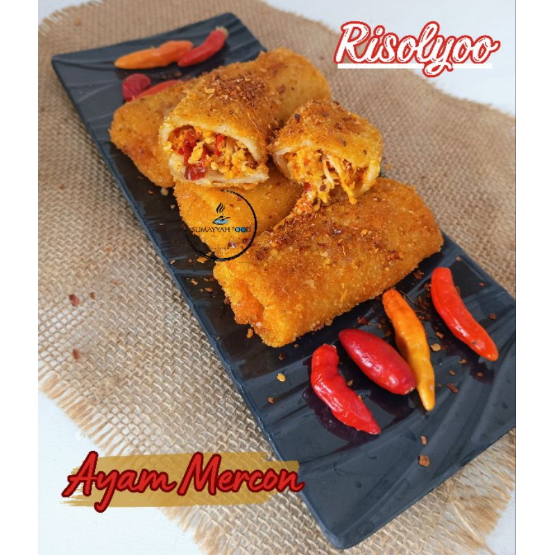 

Risoles Ayam Mercon Risolyoo Sumayyah Food risol jajanan pedas Bekasi Frozen Food (kirim Instant)