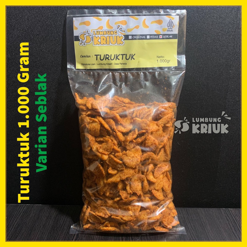 

Cemilan Turuktuk Seblak Daun Jeruk 1.000 Gram