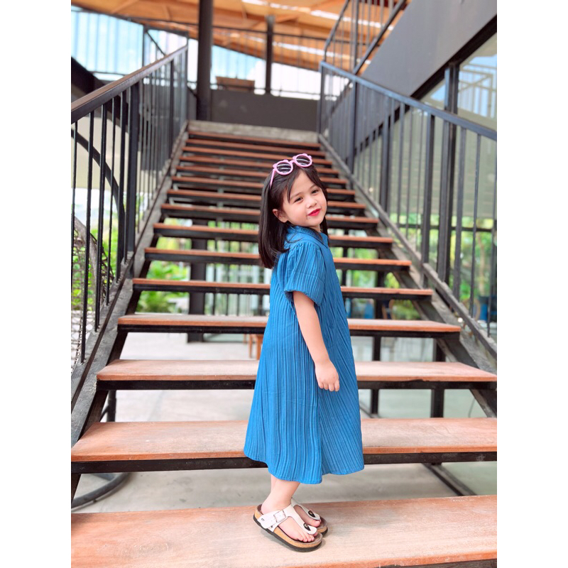 Bambina Pleats Dress / Dress Anak Perempuan