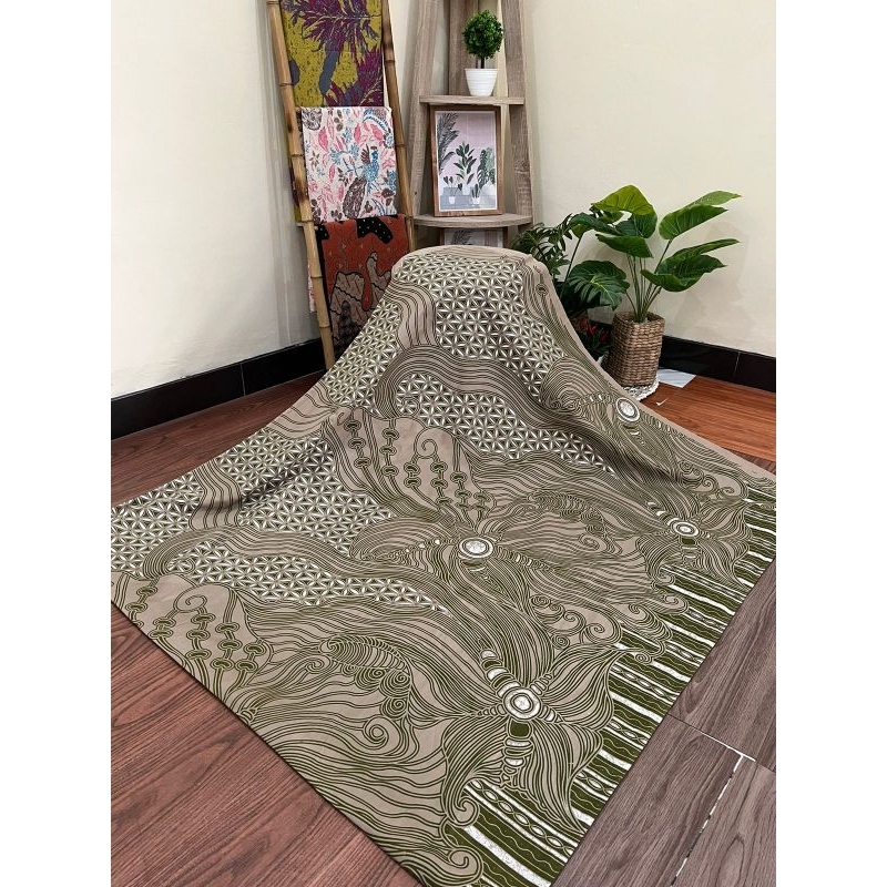 Kain Batik Premium printing Solo motif serat kayu a