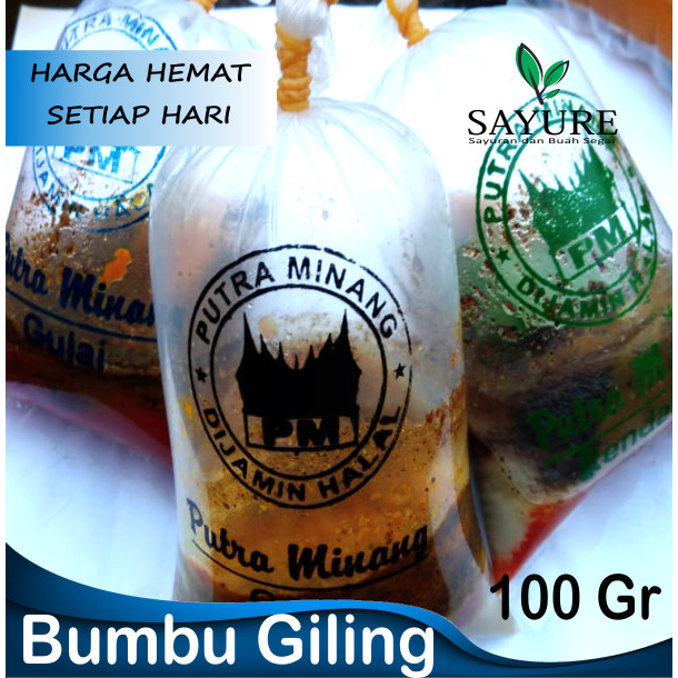 

Bumbu Giling lengkap 100 gr