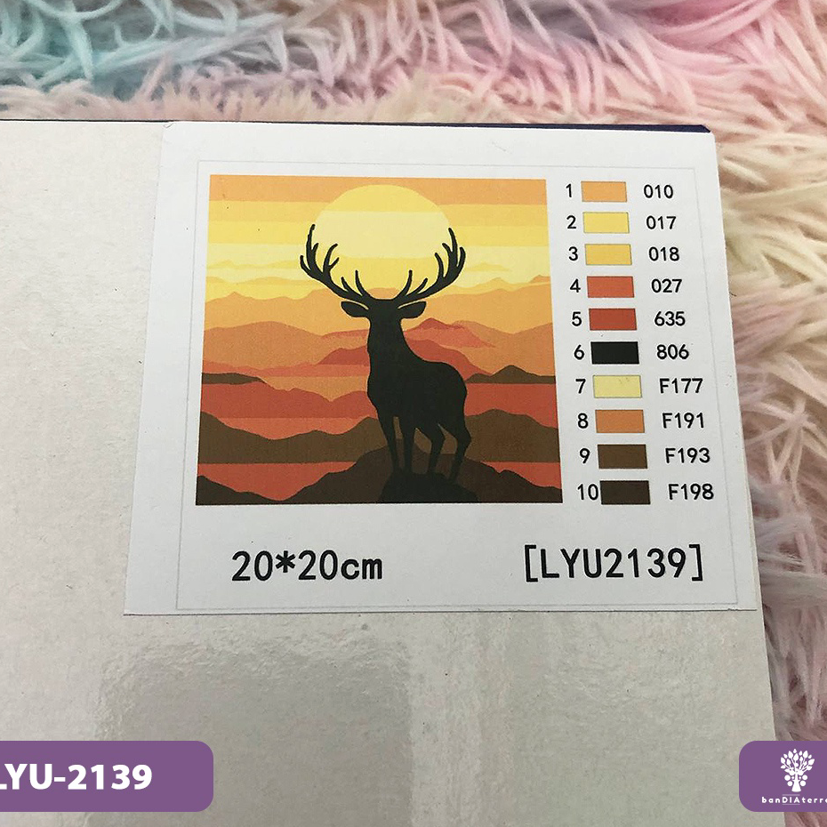 

Produk Keren Bandiaterra DIY Paint by Number KIT / Set Alat Lukis Praktis ukuran 20x20cm(Painting by Number)