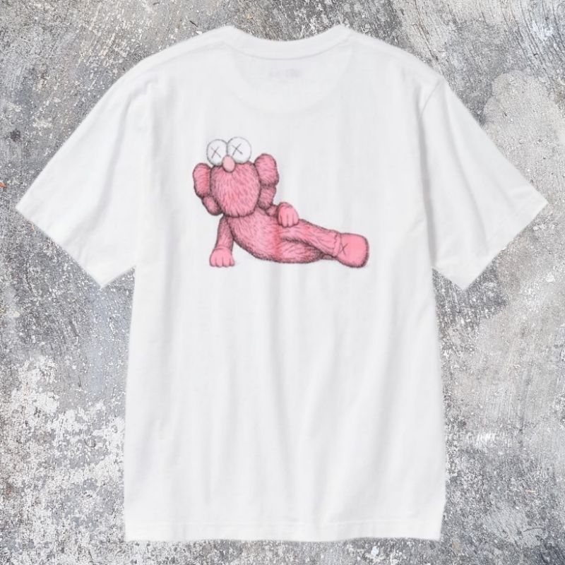KAWS X UNIQLO | PINK CARACTER | KAOS UNIQLO | READY BIGSIZE