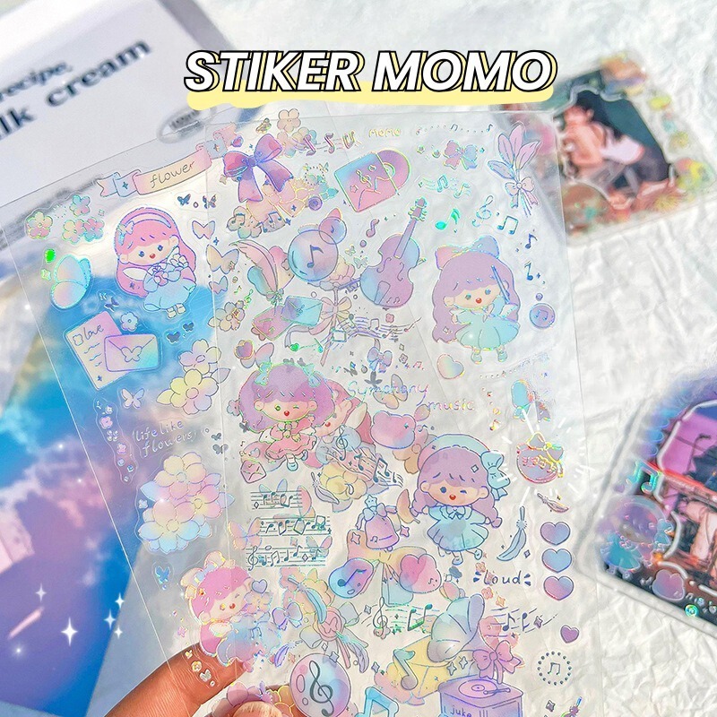 

[LBS] Sticker Momo Premium Lucu Pastel Terbaru Cute Momo Sticker