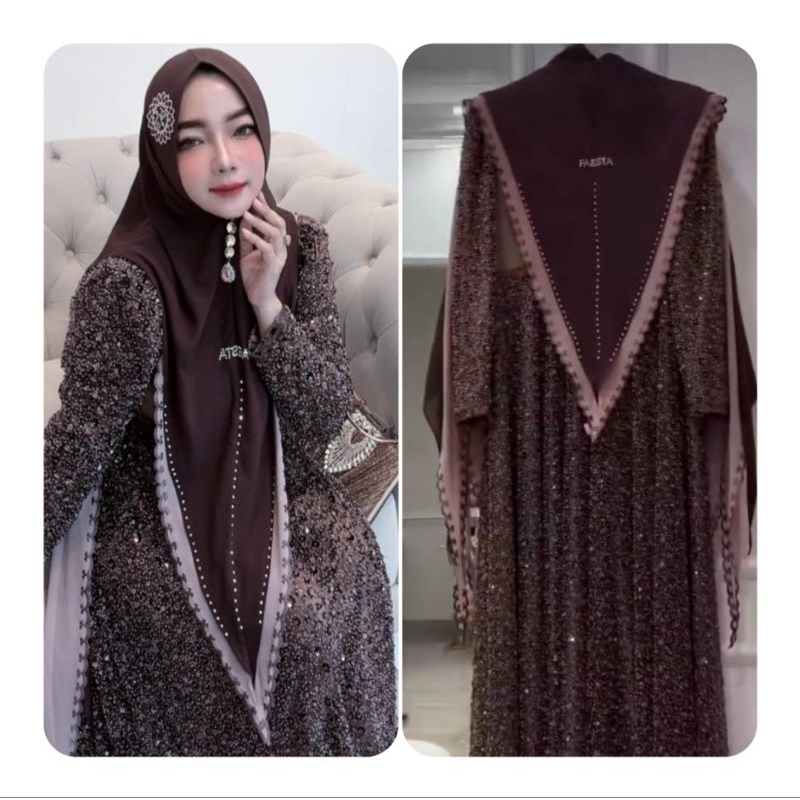 GAMIS PESTA BY FAESTA AZALEA SET PREMIUM