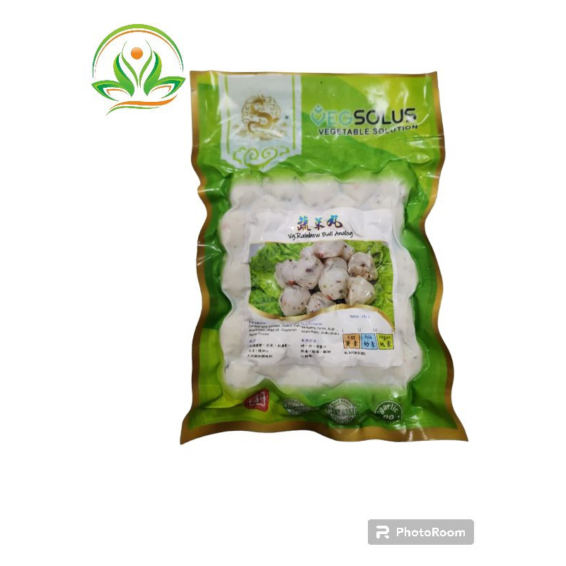 

veg. solution rainbow ball analog 450gr / Bakso sayur vegetarian
