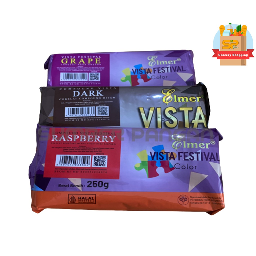 

Elmer Vista Festival 250gr Coklat Batang Warna /elmer coumpund color / Cokelat Batang Warna 250gr