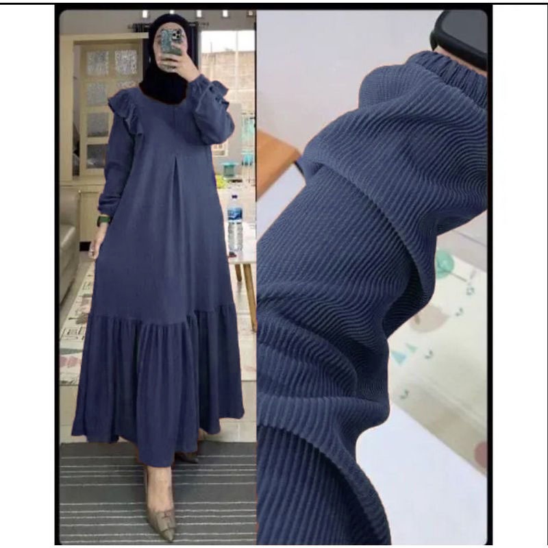 Gamis Dress Rib Knit Premium