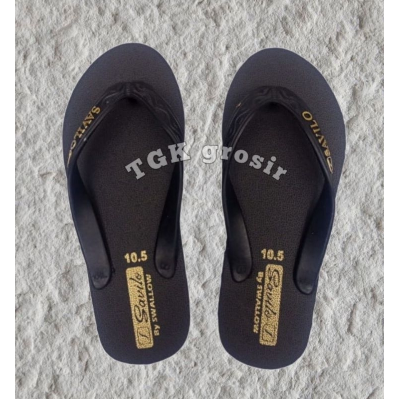 Sandal Swallow Savilo black gold premium