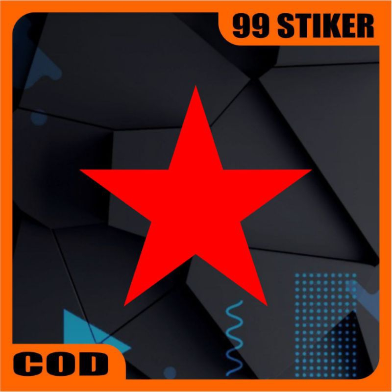 sticker bintang, cutting sticker bintang