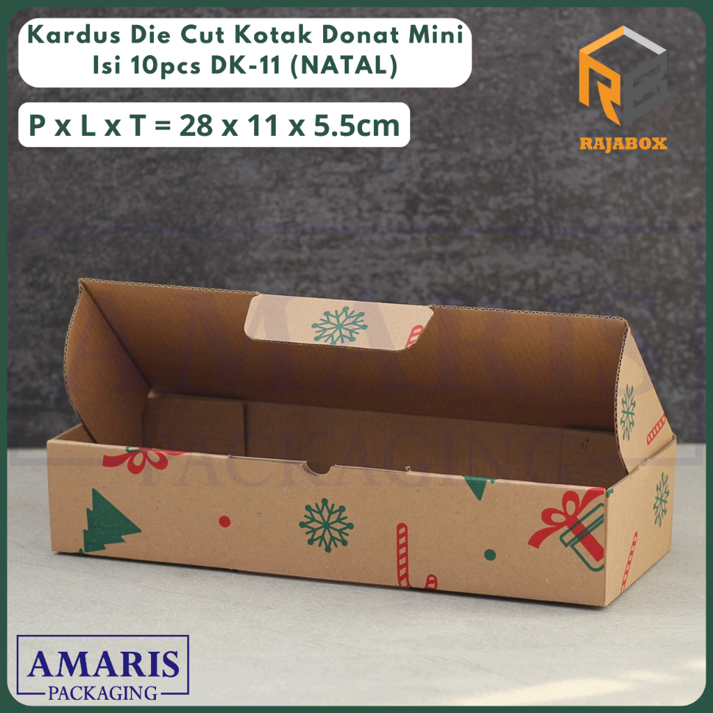 

Kardus Die Cut Kotak Donat Mini + Tray Isi 25 Pcs DK-11+JP-12 Amaris Packaging