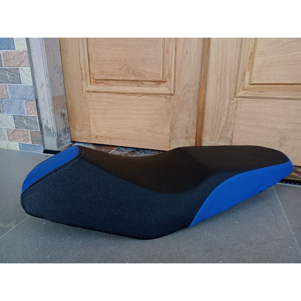 JOK MOTOR SUPRA X/FIT LAMA MODIFIKASI ROADRACE AMPLAS DOUBLE SEAT VARIASI BIRU