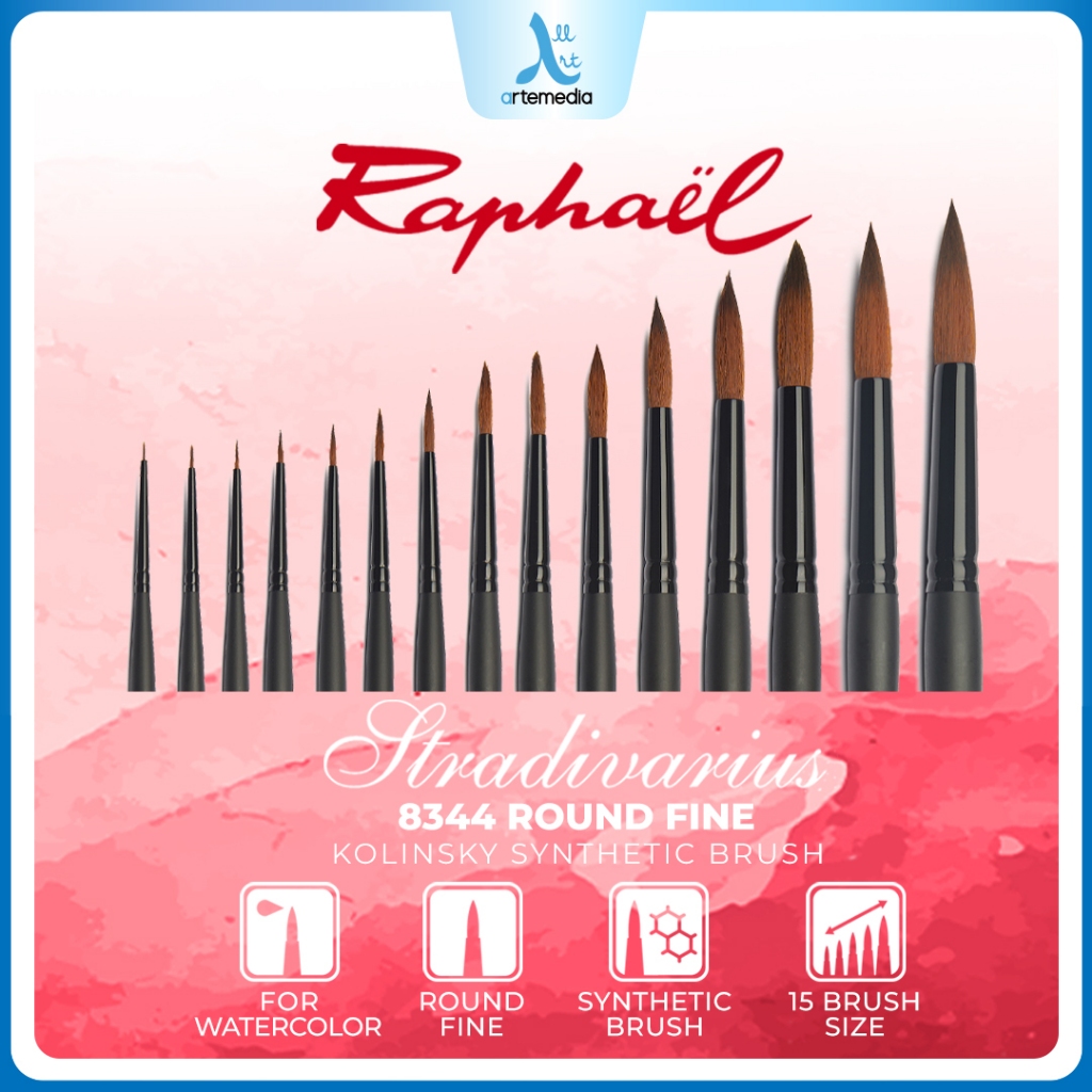 

Raphael Stradivarius 8344 Round Fine Kolinsky Synthetic Brush