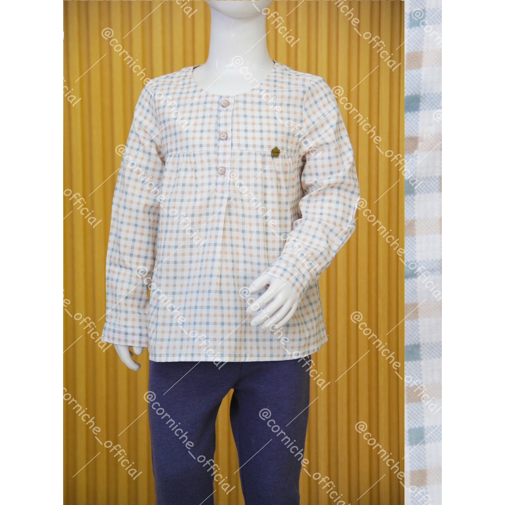 Corniche Kids Alna Blouse Kids Off White - TW K23241