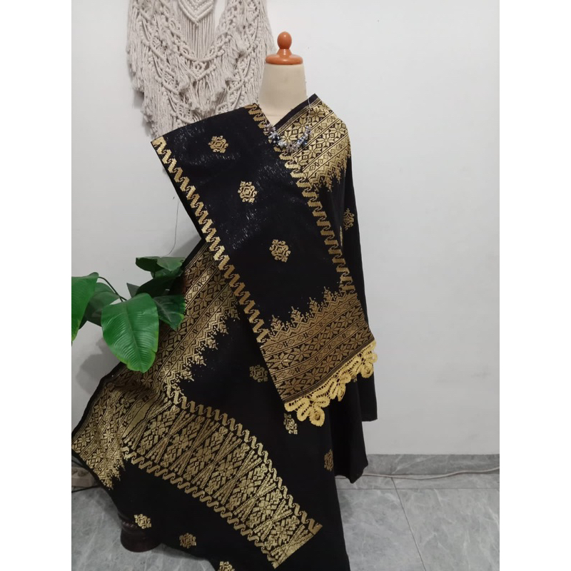 Songket silungkang full kristal gliter