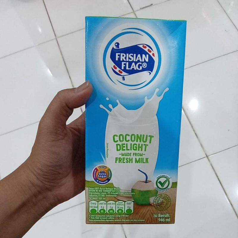 

Mahbubah - Frisian Flag 946 ml Susu UHT Rasa Kelapa Muda / Coconut Delight