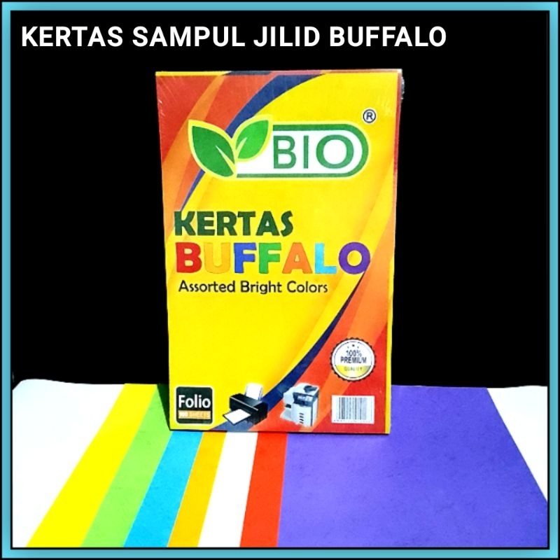 

1 Pak Kertas Buffalo F4 Warna / Kertas Sampul Jilid Buffalo Folio Isi 100 Lembar