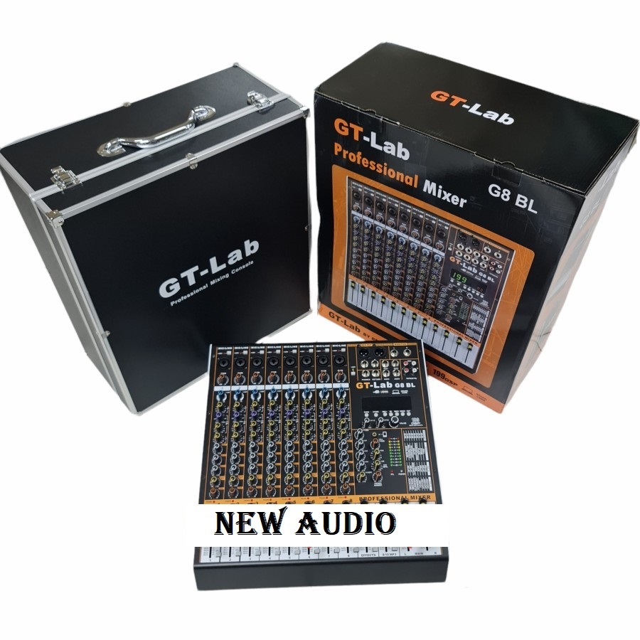 Mixer Audio GT LAB G8 BL/GTLAB G8BL 8CH USB-BLUETOOTH-SOUNDCARD BY RDW ORIGINAL