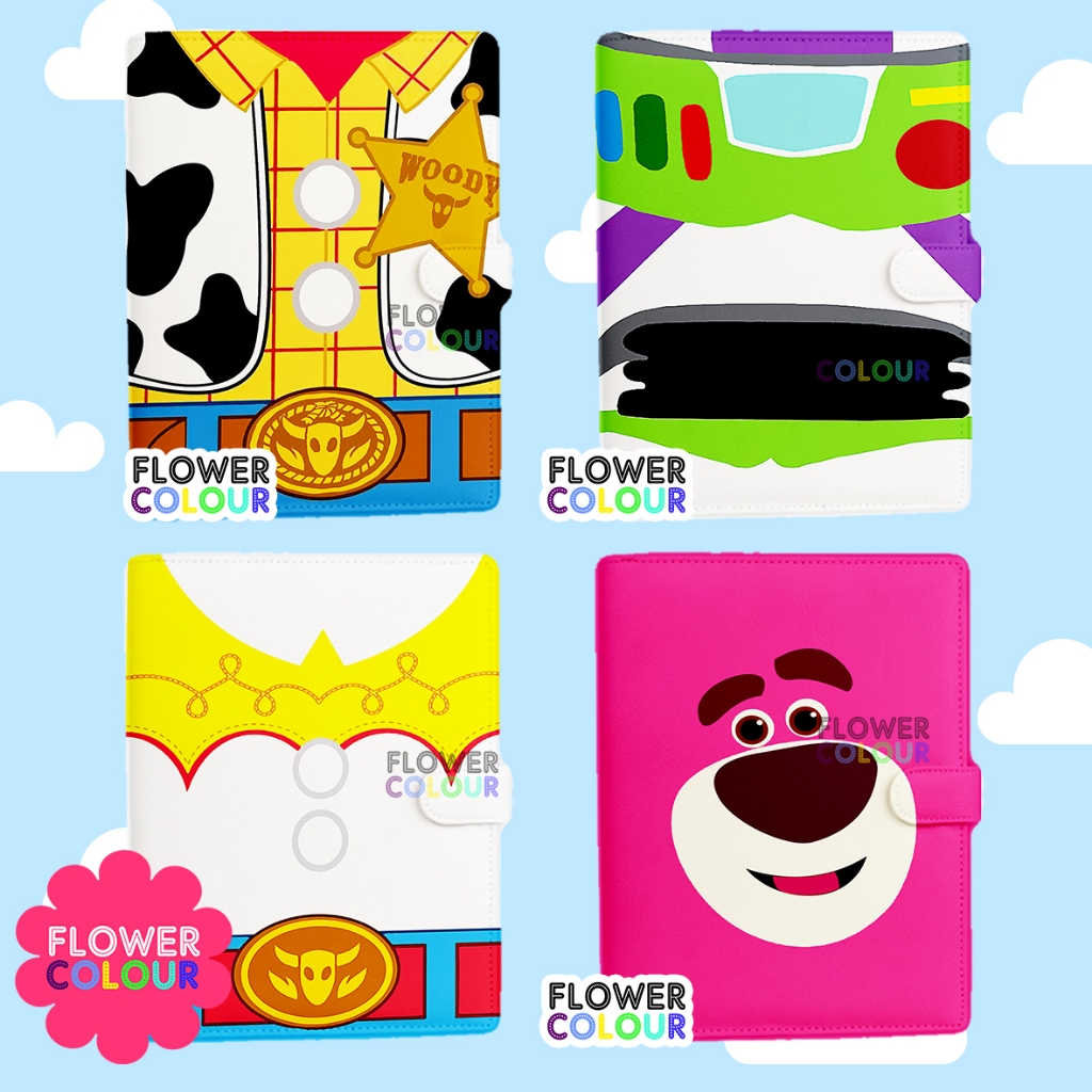 

Binder Custom Karakter Toy Story Woody Buzz | Binder Lotso Alien Buzz ukuran A5 B5