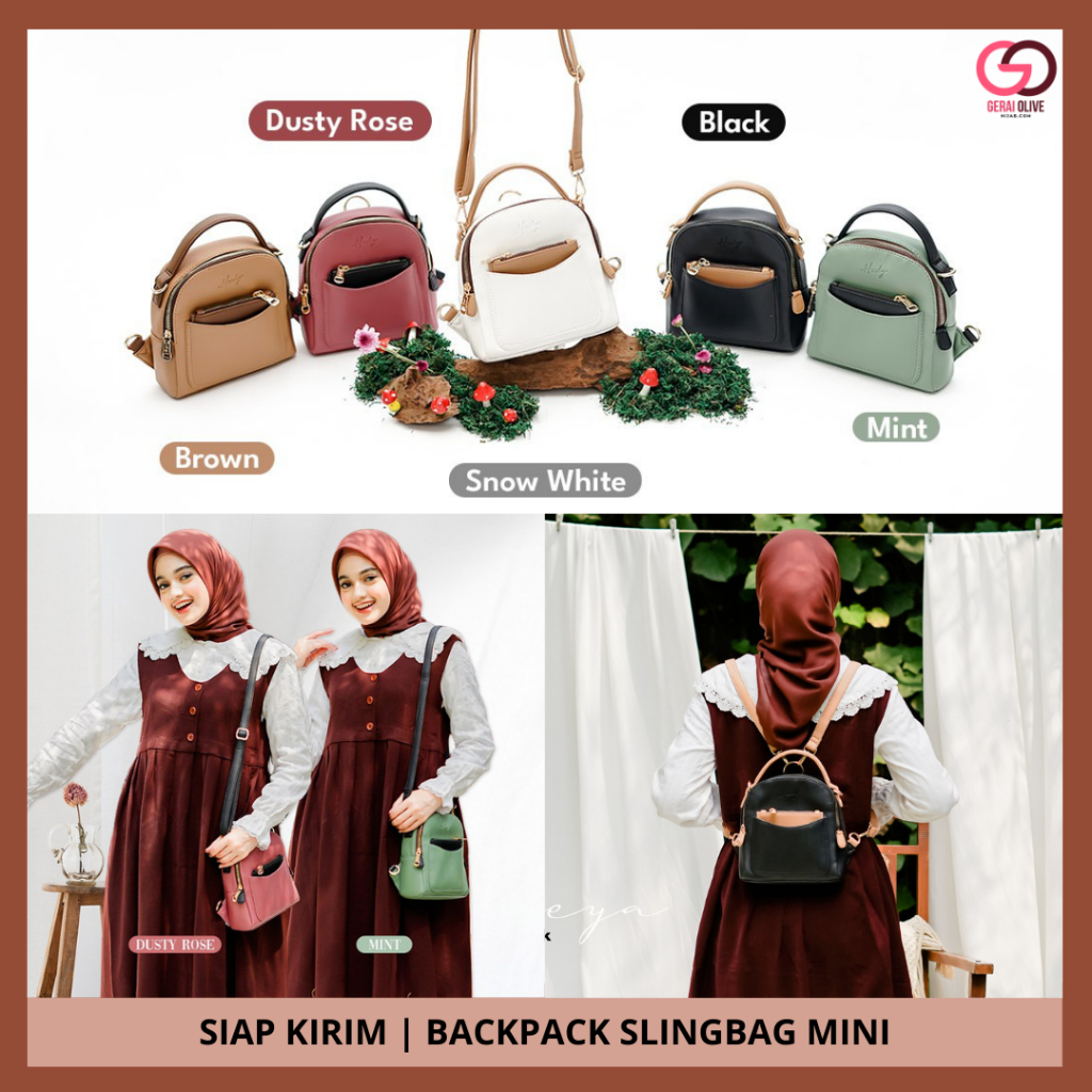 Tas Ransel Mini Slingbag Freya Backpack Selempang By Hody