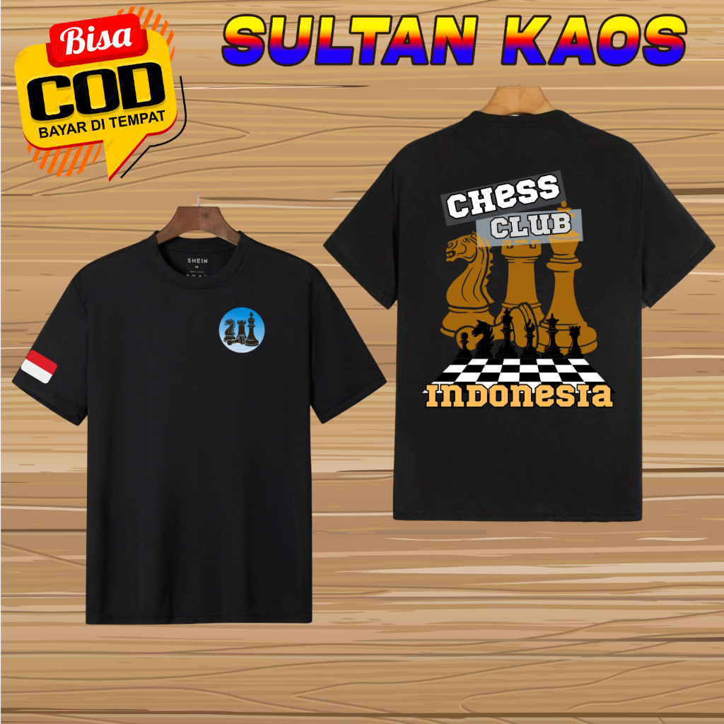 Baju Catur / Baju Komunitas Catur Indonesia / Kaos Pemain Catur Profesiona / Pakaian Club Catur Unis