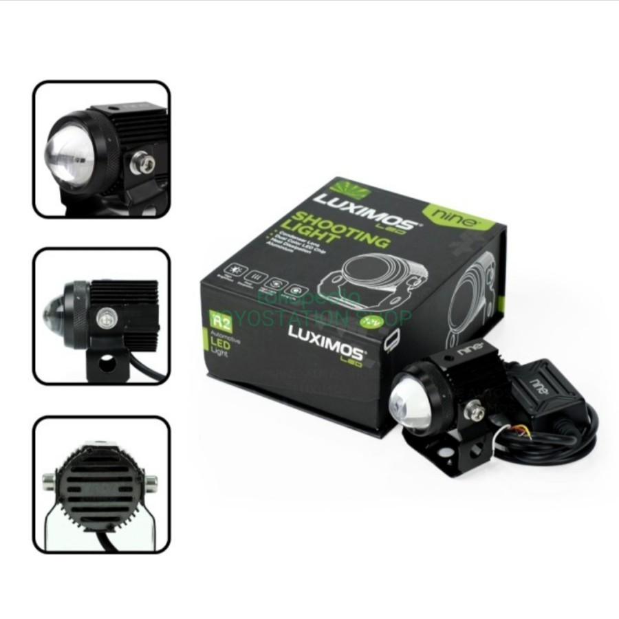 LAMPU LED TEMBAK SOROT SPOT LASER 2 WARNA R2 LUXIMOS
