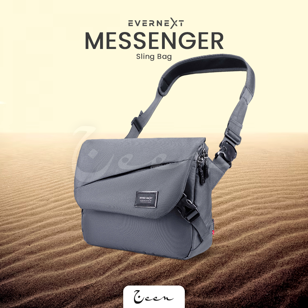 Tas Slempang Pria Casual MESSENGER Sling Bag Laptop 14" by EVERNEXT