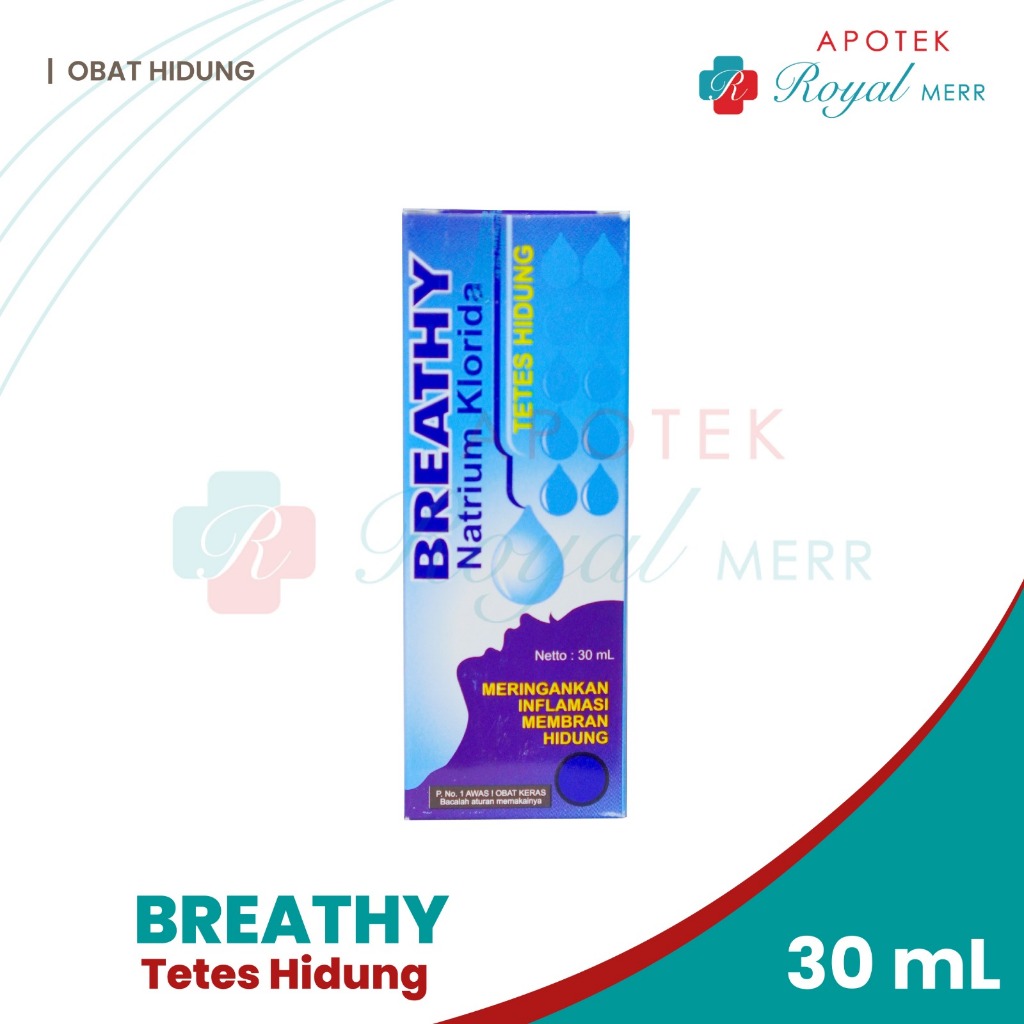 BREATHY TETES HIDUNG 30ML Membantu Meredakan Hidung Tersumbat