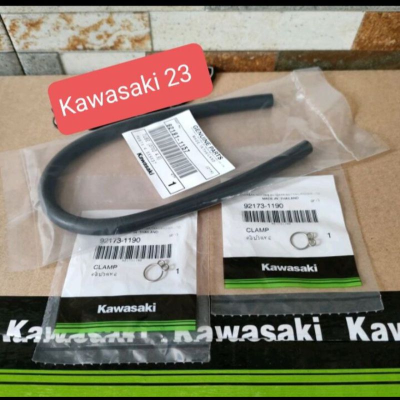 Selang oli samping ninja rr old ninja rr new plus kleman orginal kawasaki