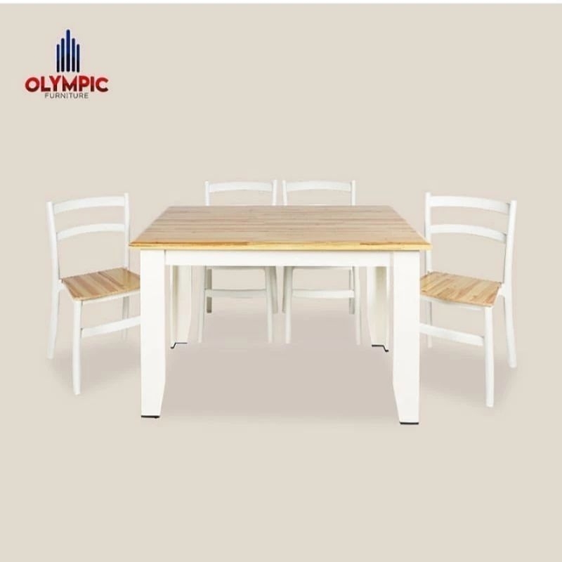 meja makan olympic dtm alma kursi 4