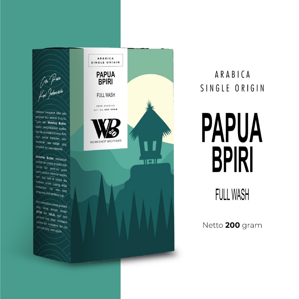 

Workshop Brother Kopi arabica Papua Bpiri Full Wash
