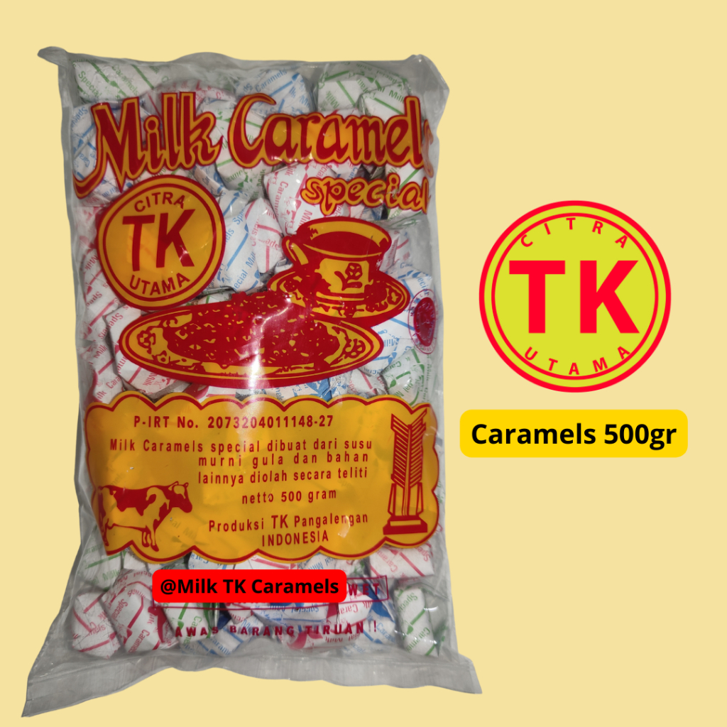 

(500gr) Milk TK caramels/permen susu Pangalengan/kopies