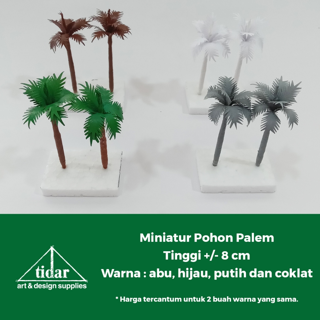 

[MR] MH - Miniatur Maket Pohon Palem Tinggi 8 cm - Palm Tree Miniature