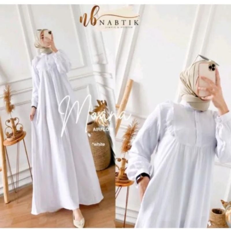 MOANA DRESS/ CRINKLE AIRFLOW/ GAMIS WANITA KONDANGAN/ GAMIS WANITA LEBARAN TERBARU