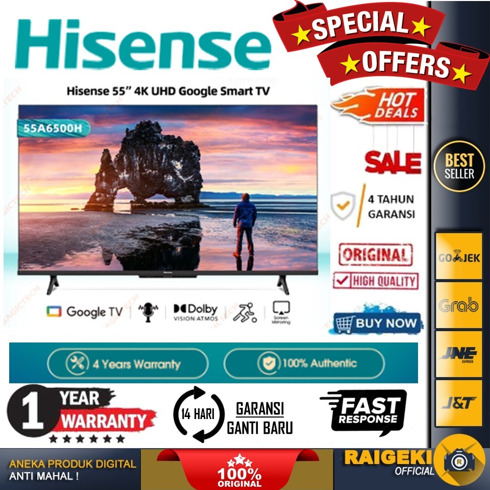 Hisense 55A6500H 55 inch 4K UHD Google TV Android TV - 55A6500H