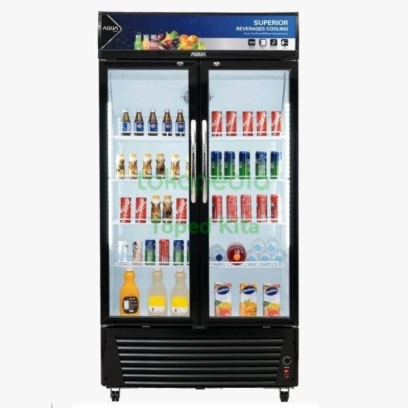 SHOWCASE 2 PINTU AQUA AQB-710 464 LITER AQB 710 Low Watt Low Volt