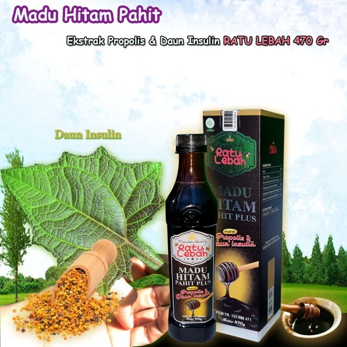 

Madu Hitam Pahit Plus Ratu Lebah (Formula Baru) 470 gr