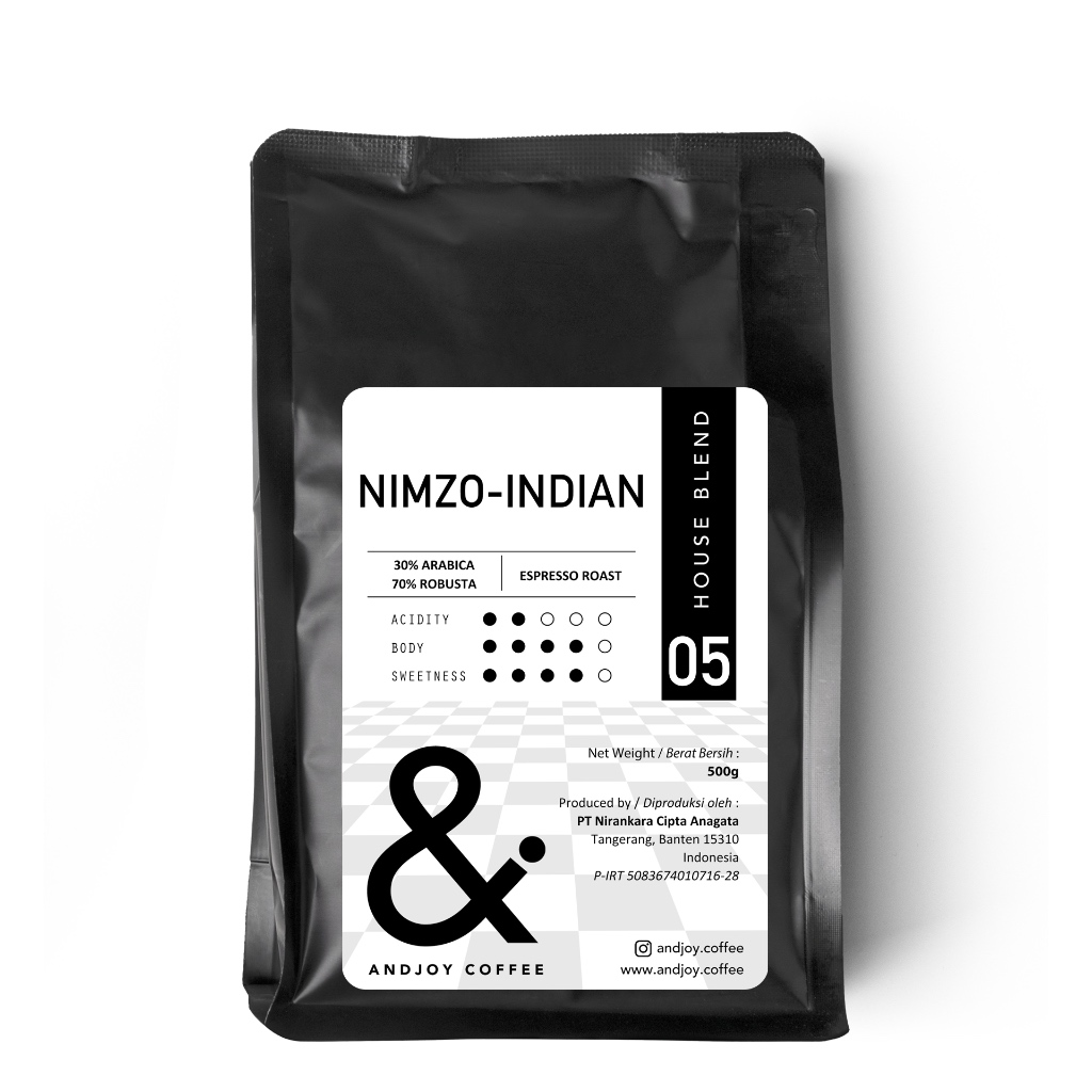 

BIJI KOPI HOUSE BLEND - NIMZO-INDIAN (30 ARABICA/70 ROBUSTA) - 1KG