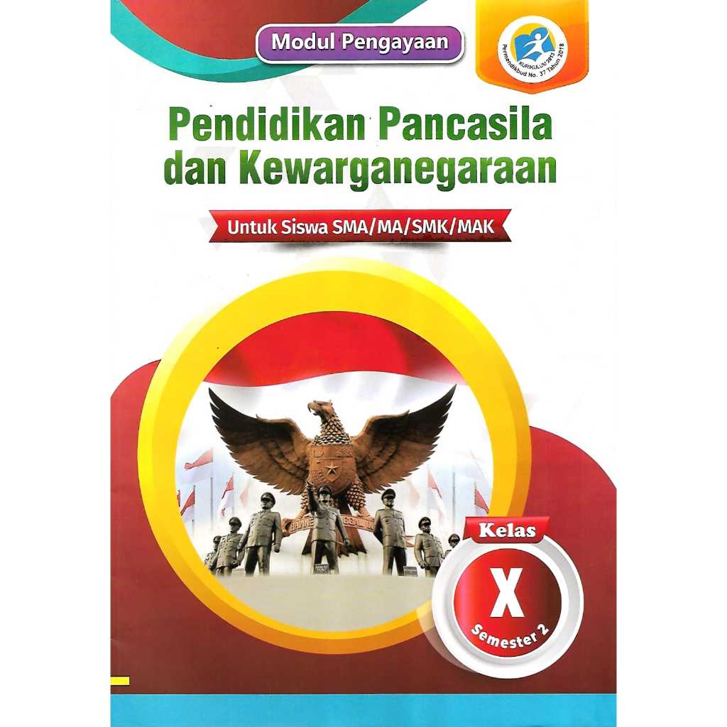 Buku Modul Pengayaan/LKS PPKN Kelas 10 SMA/MA/SMK/MAK Semester 2 Kurikulum 2013