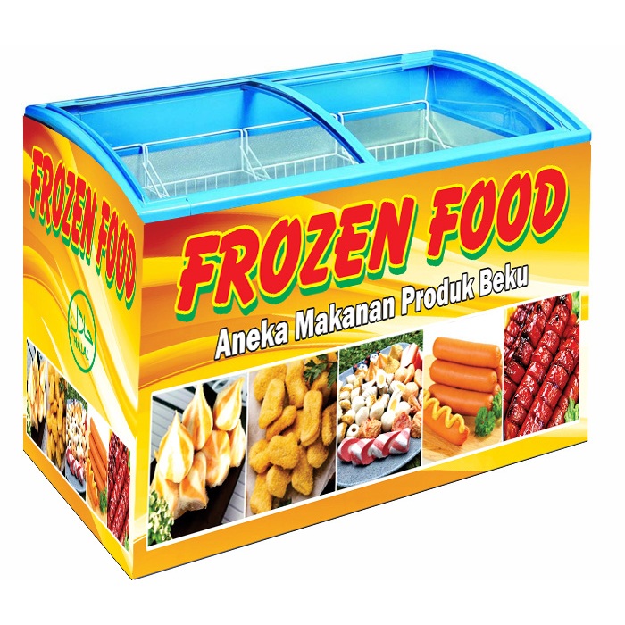 Stiker Freezer kulkas  frozen food makanan beku B