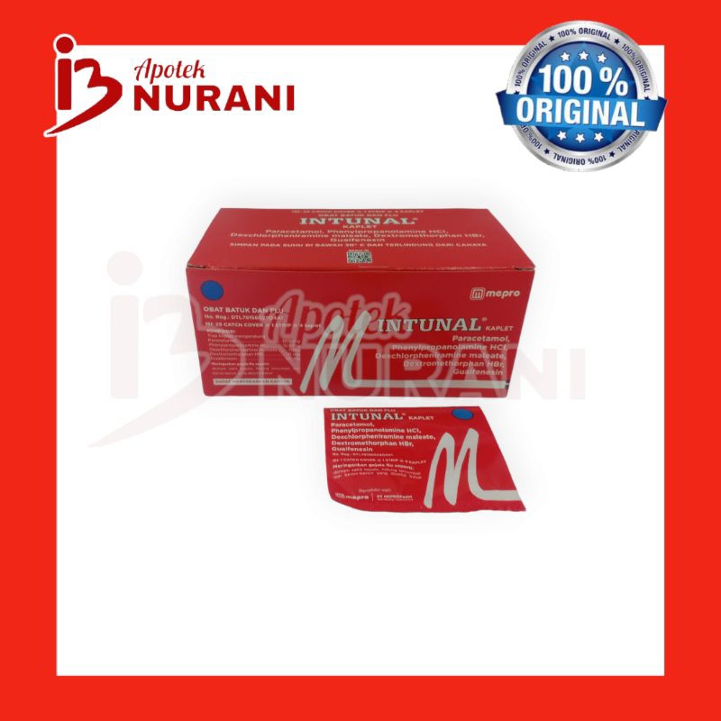 INTUNAL TABLET MERAH OBAT UNTUK DEMAM , FLU DAN BATUK