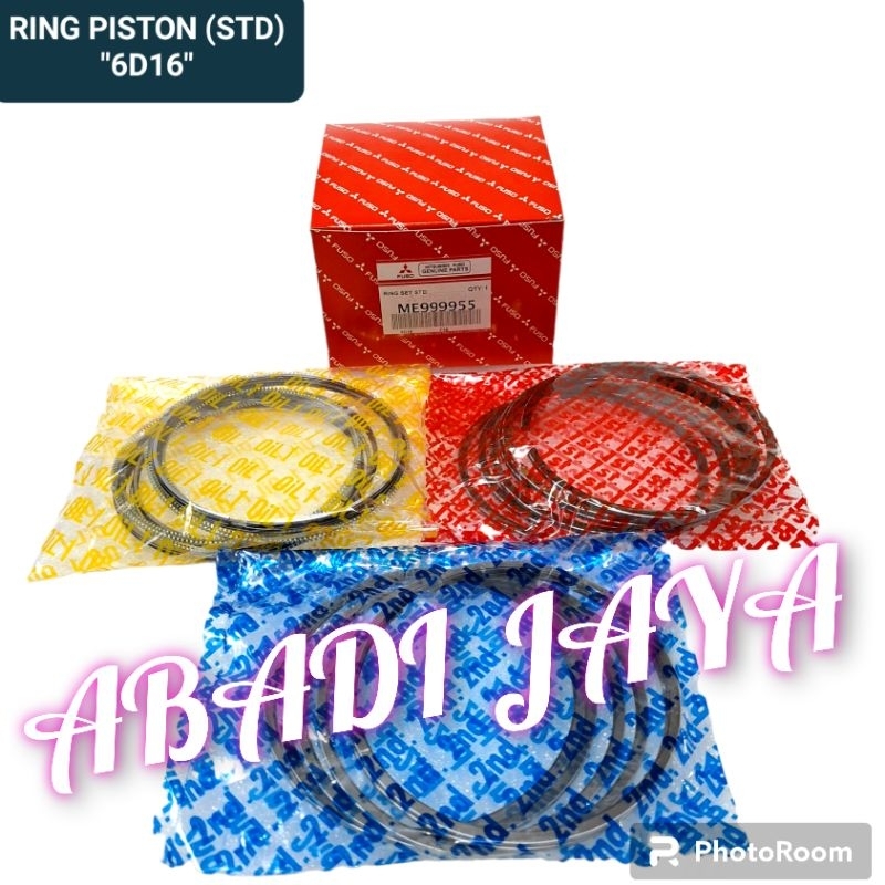 RING SET PISTON MITSUBISHI FUSO FIGHTER PS190 6D16 STD ORIGINAL