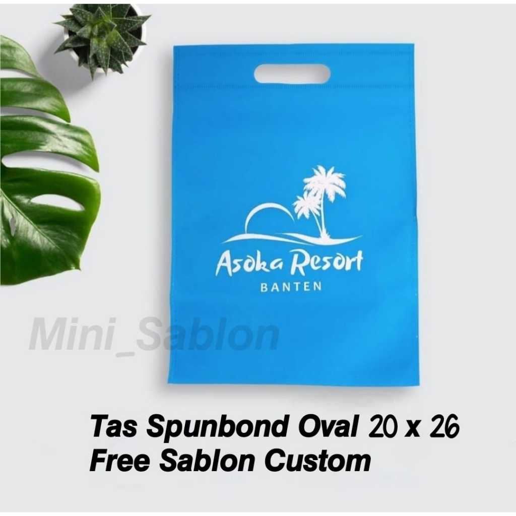 

Tas Spunbond Oval Plong Free Sablon Custom 20 X 25 Grosir Tas Belanja Soivenir Hajatan Dan Ulang Tahun